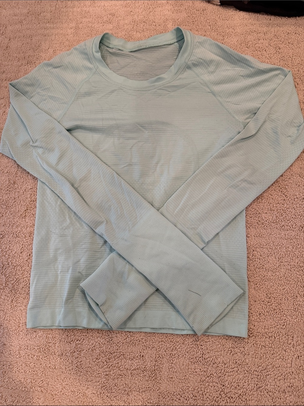Lululemon safely tech longsleeve in aqua